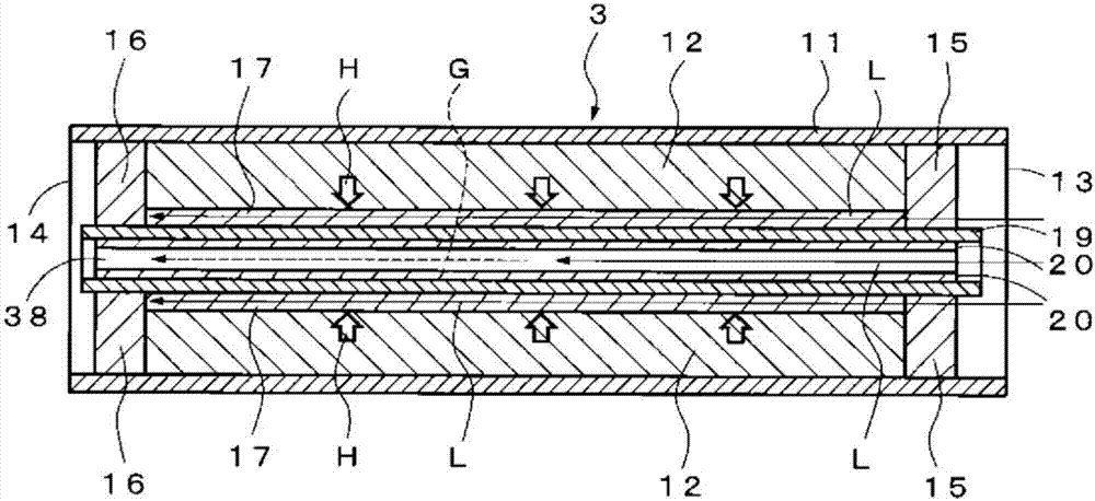 Heat storage container and heat storage device provided with heat storage container