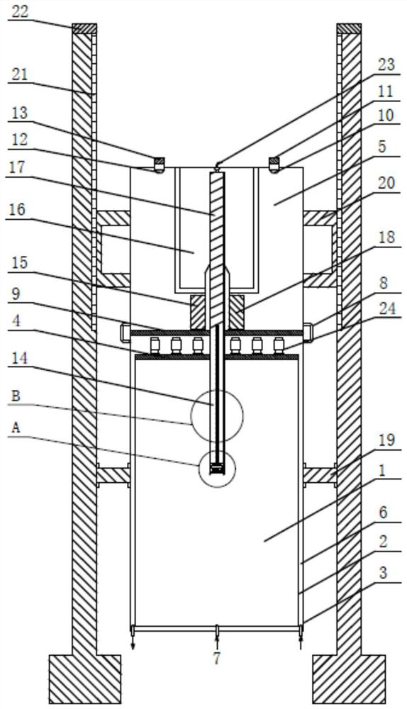 Self-drilling type lateral pressure simulation test device and method for stratum containing natural gas hydrate