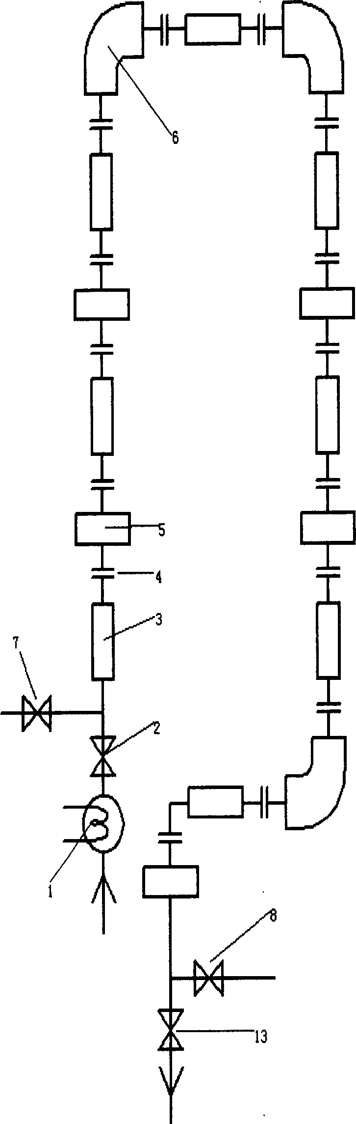 Device with stepping type short tubes for removing inhalable particulates by thermophoresis