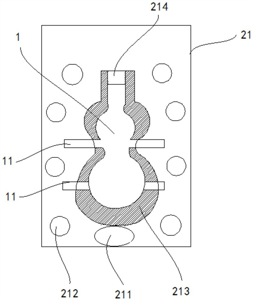 A kind of gypsum container and preparation method thereof