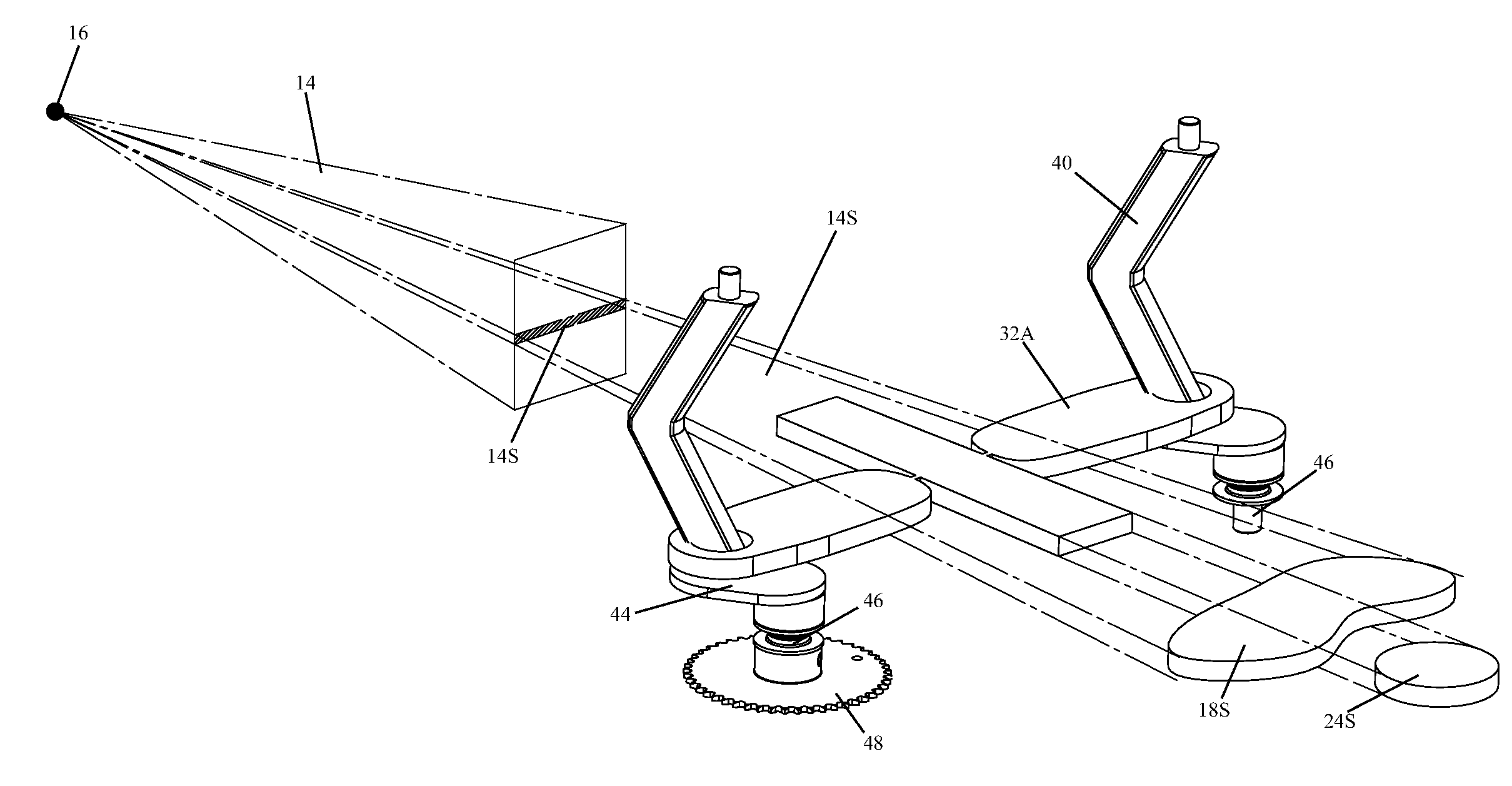 Stereotactic radiotherapy with rotating attenuator