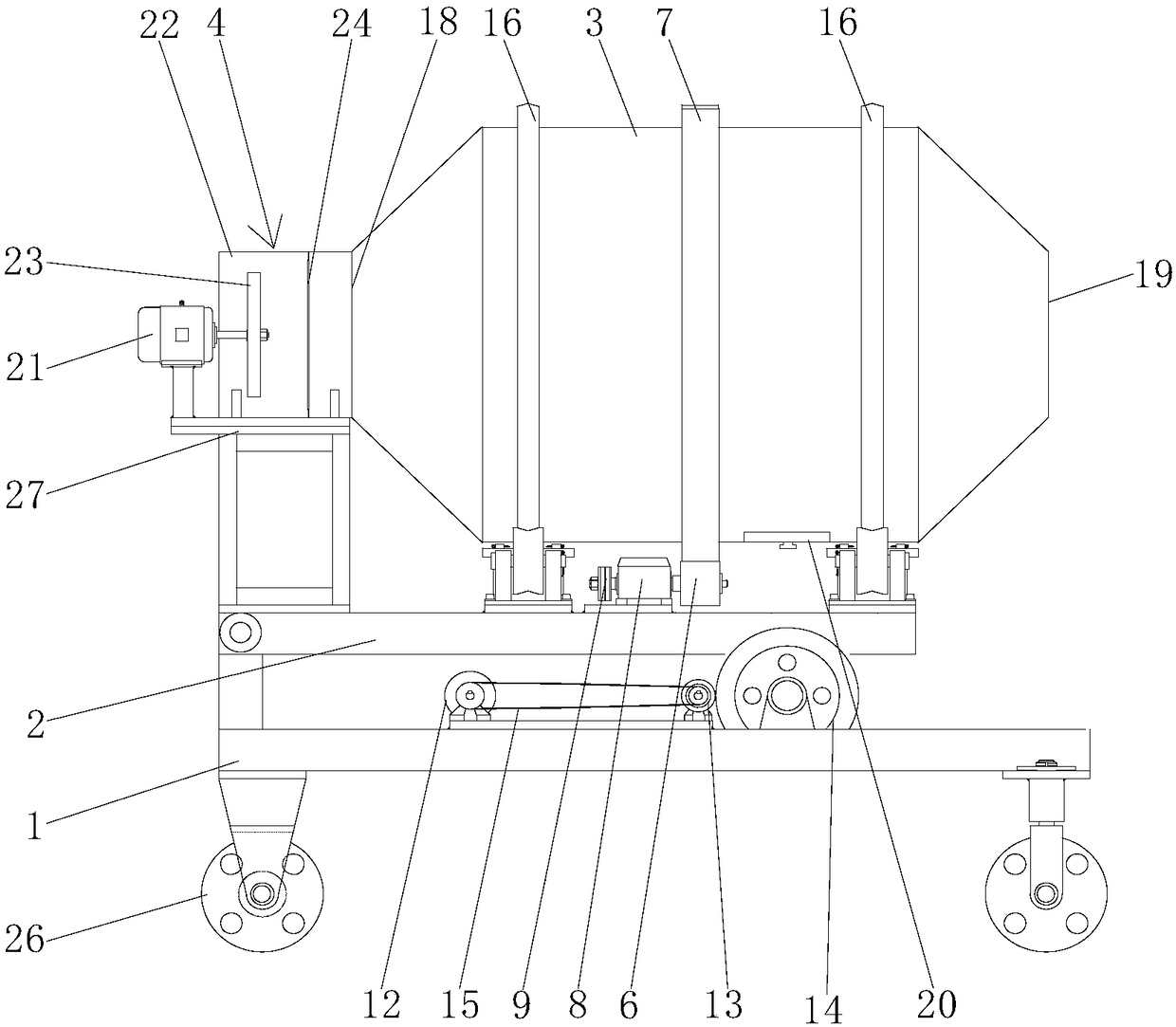 Unhulled rice dryer