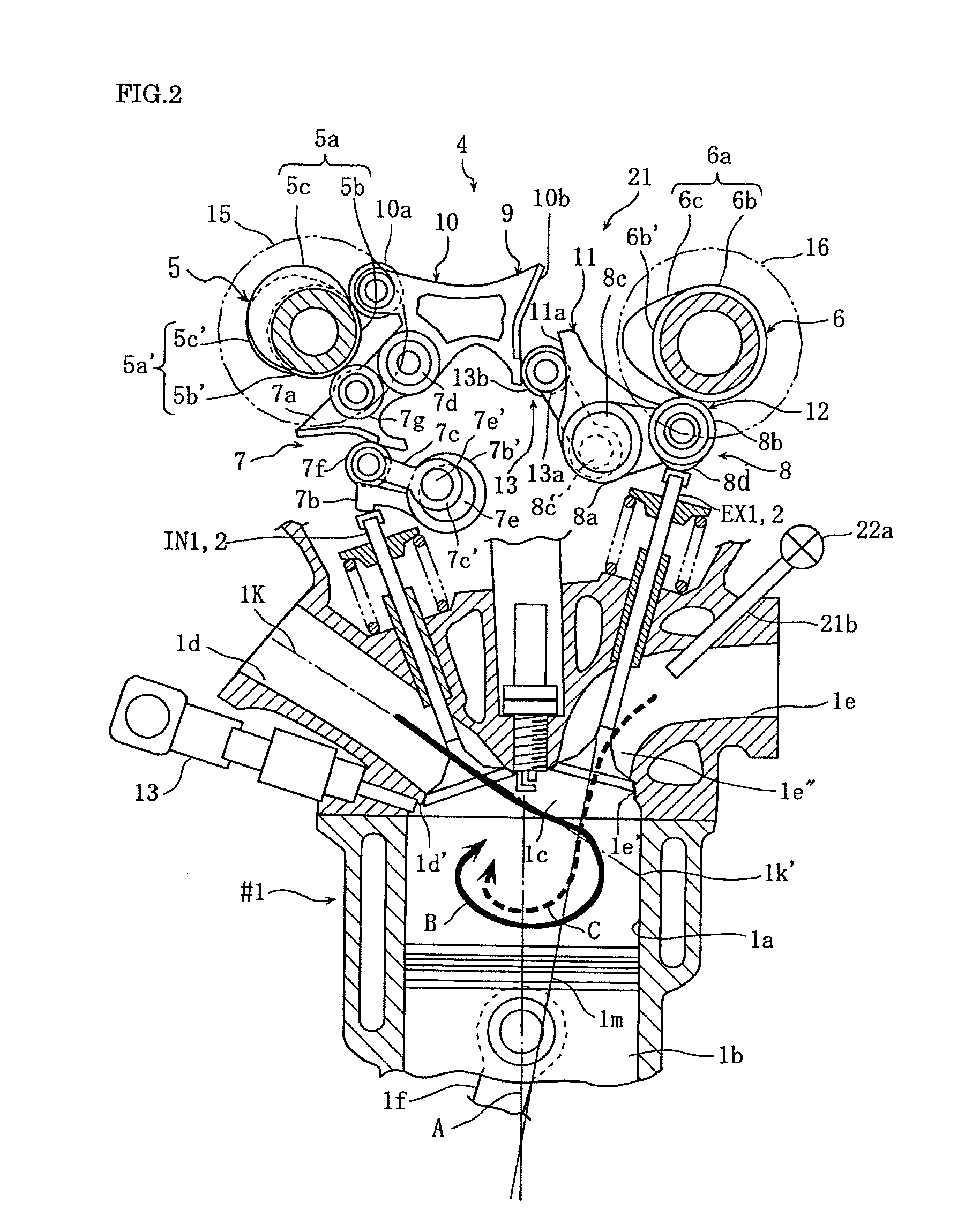 Four-cycle engine