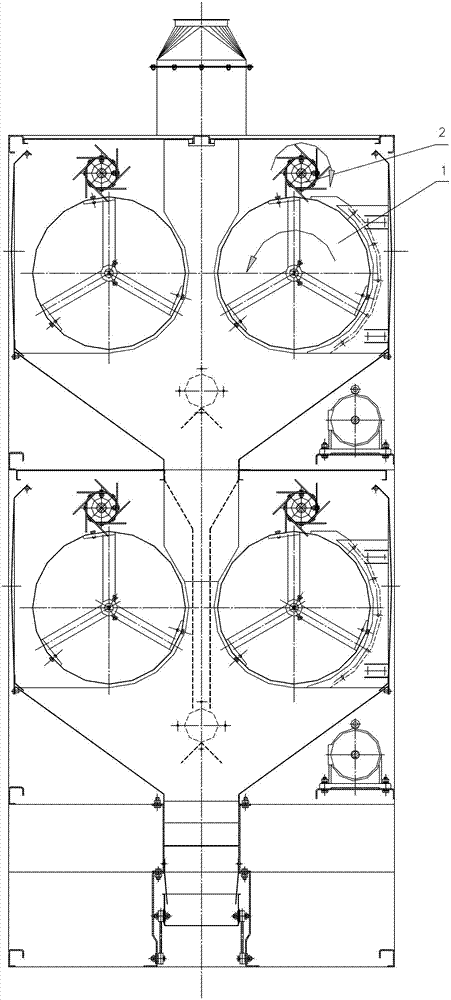 Beating sieve cleaning mechanism of peanut rotary drum grader