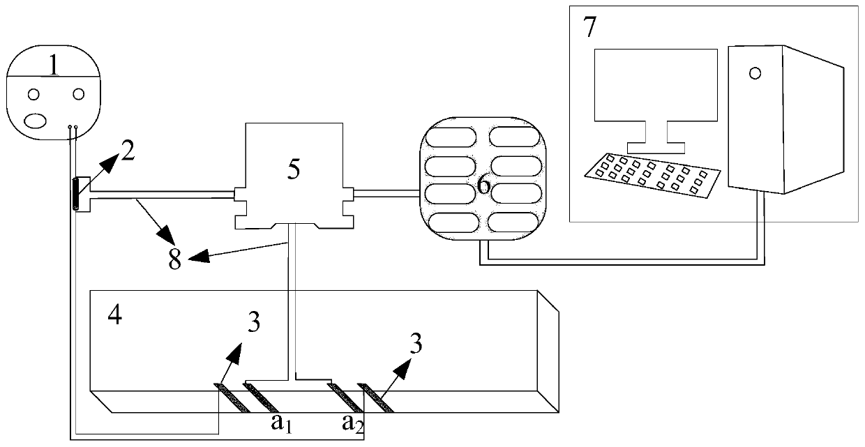 Device and method for width monitoring and regional self-positioning of tensile fracture of concrete