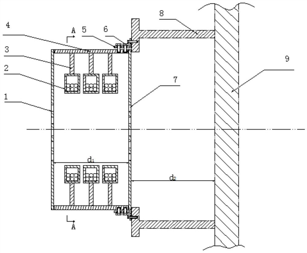 A composite structural part for noise reduction and vibration reduction in ship cabins