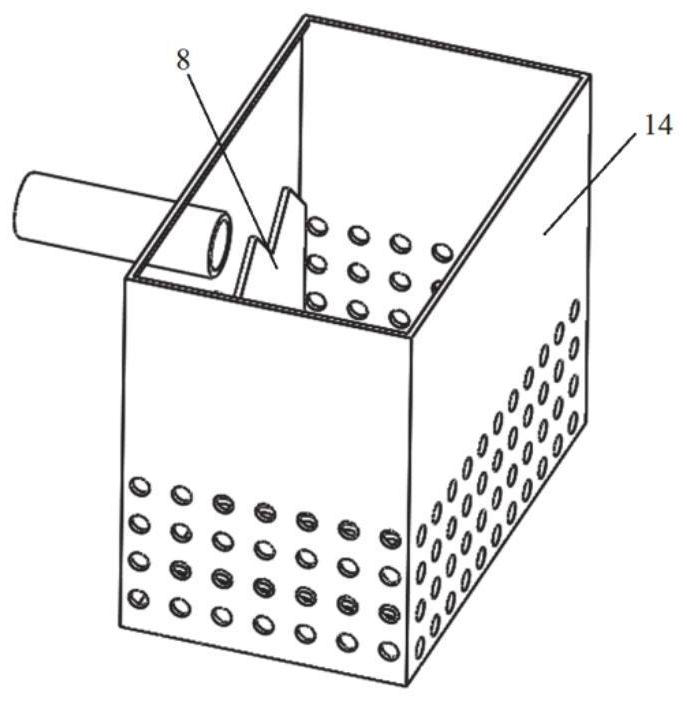 Kitchen waste water pretreatment, coagulation and sedimentation integrated device and method