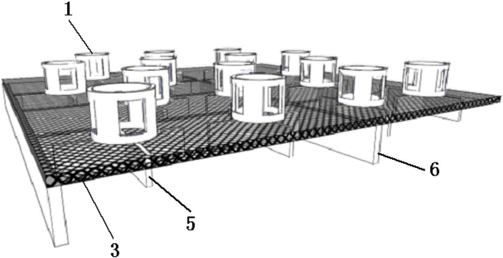 Sand-fixing and wave-breaking hydraulic-filled island-reef revetment made of basalt fiber