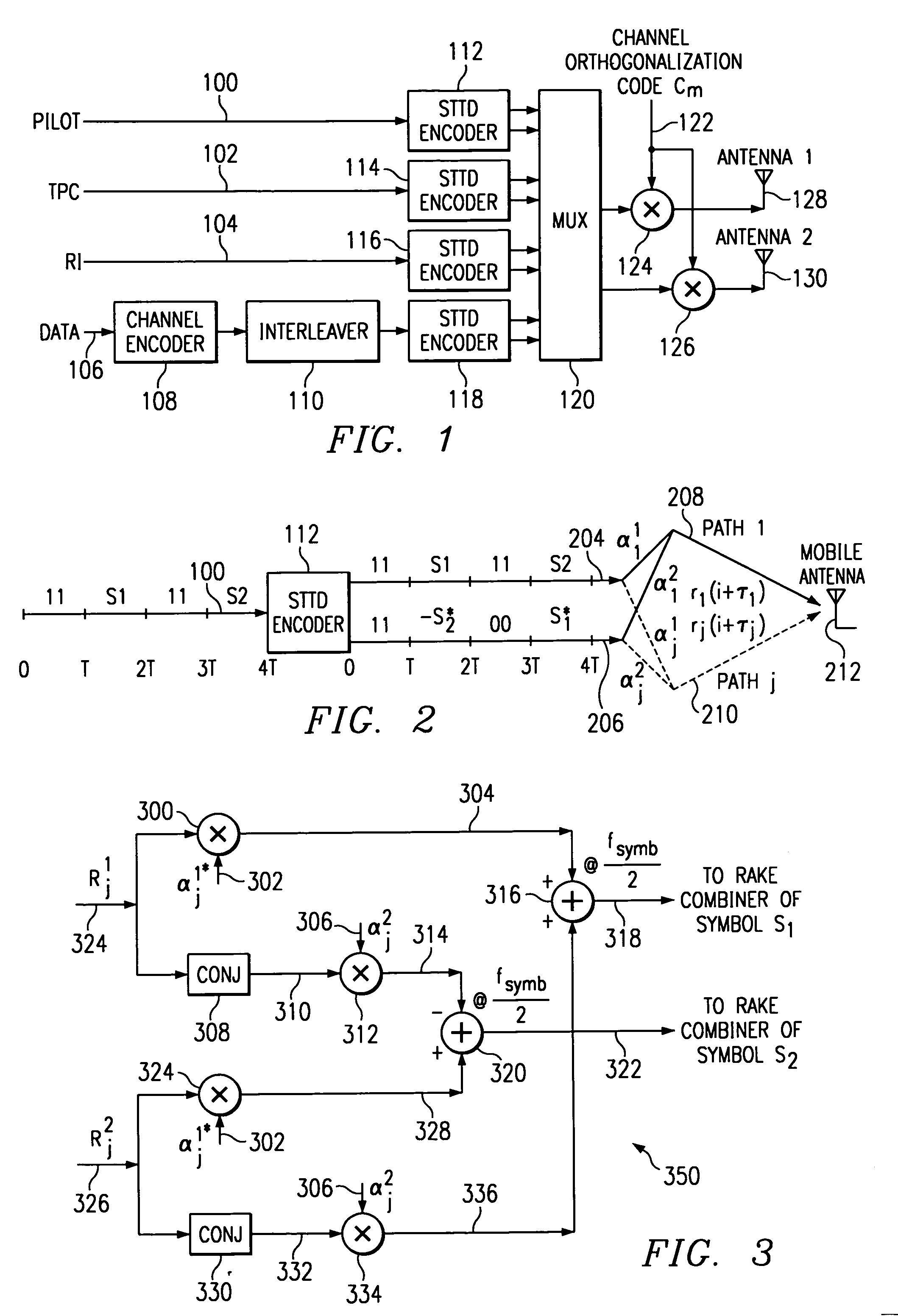 Power control with space time transmit diversity