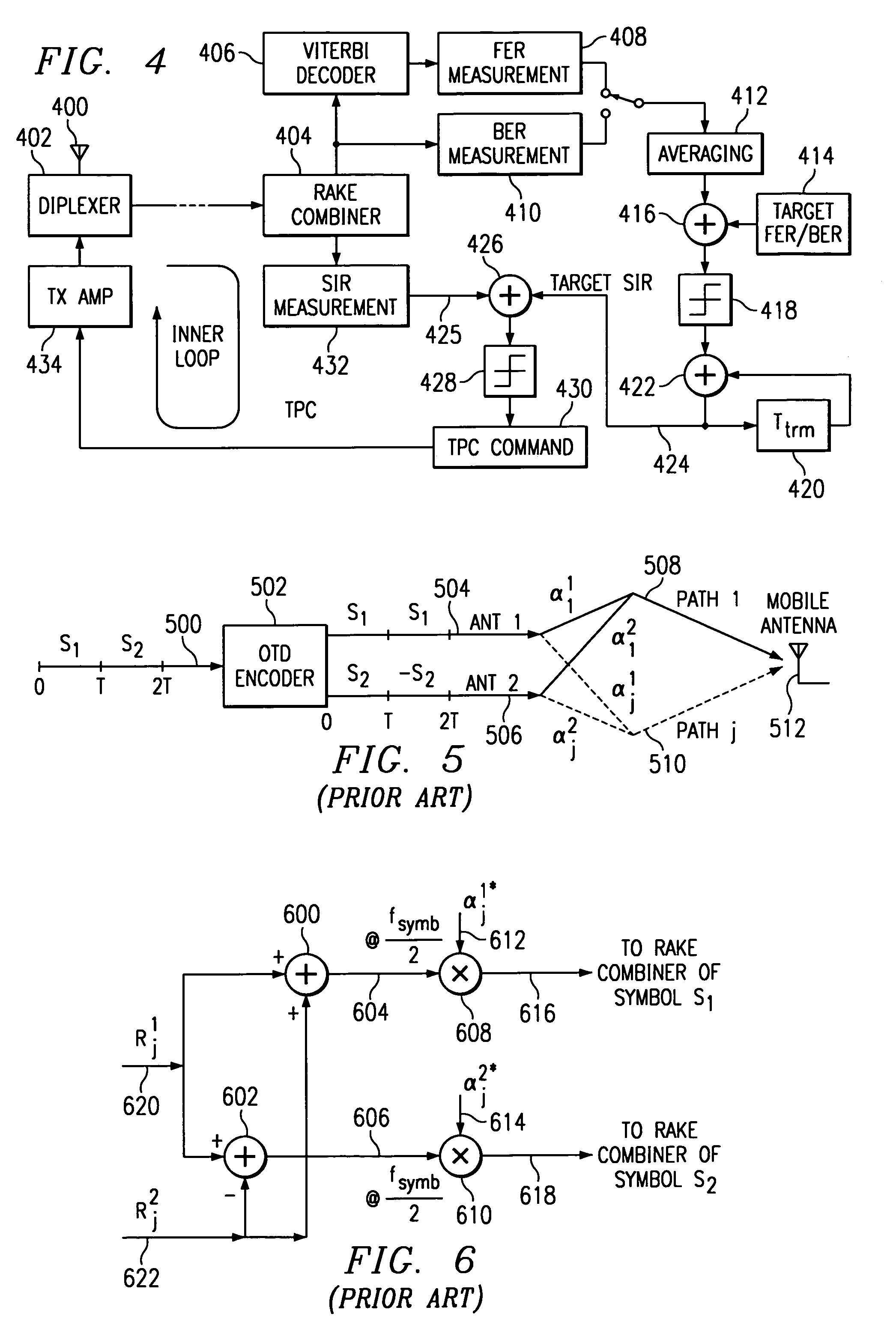 Power control with space time transmit diversity