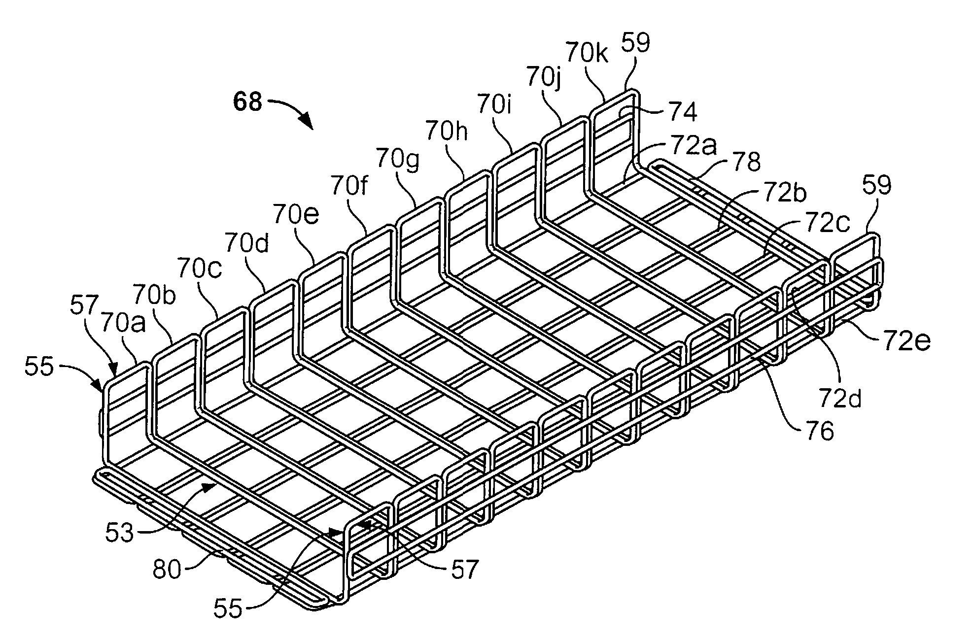 Wire basket pathway system