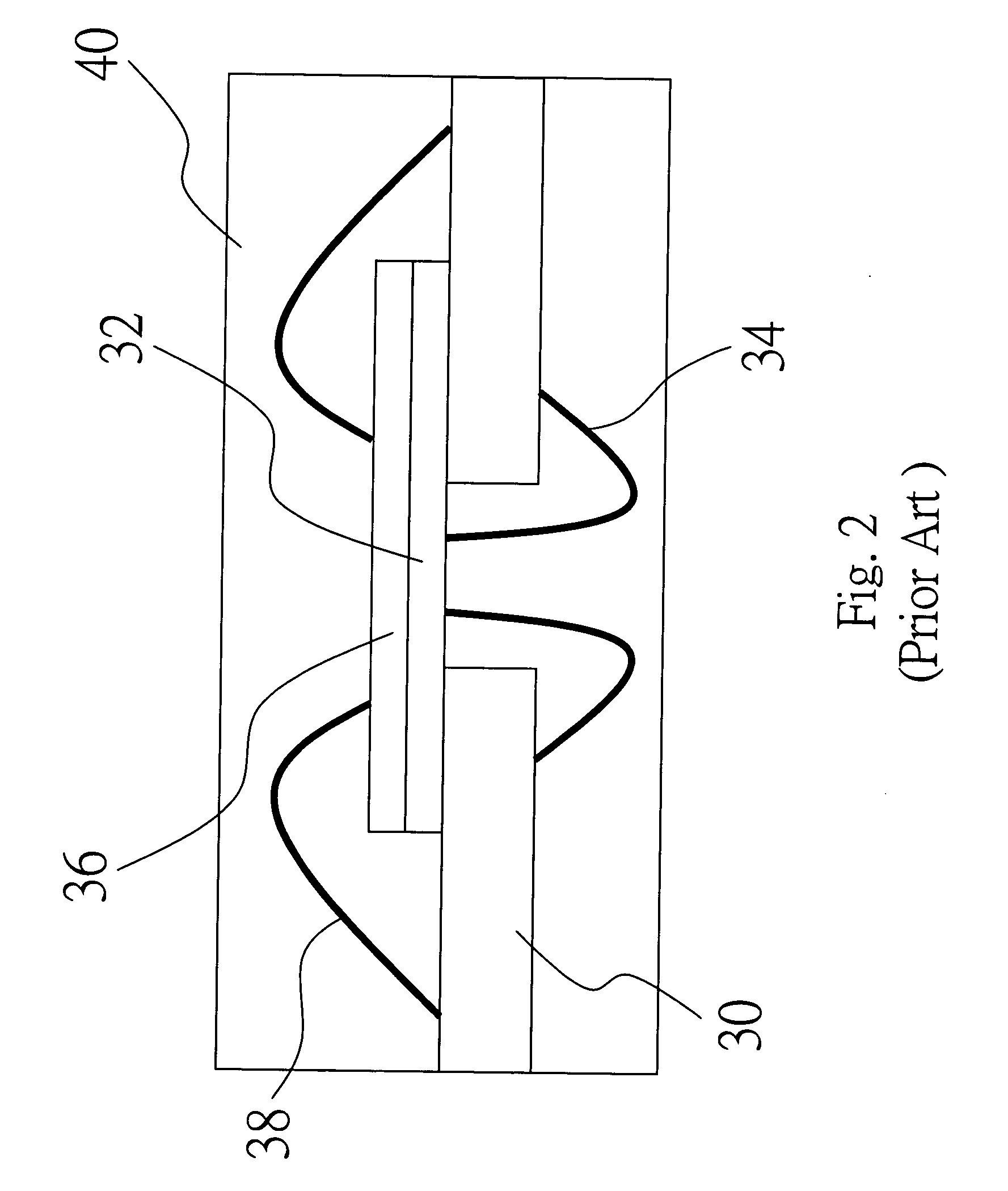 Multiple stacked-chip packaging structure