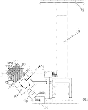 Speed adjustable garden road trimming device and using method thereof