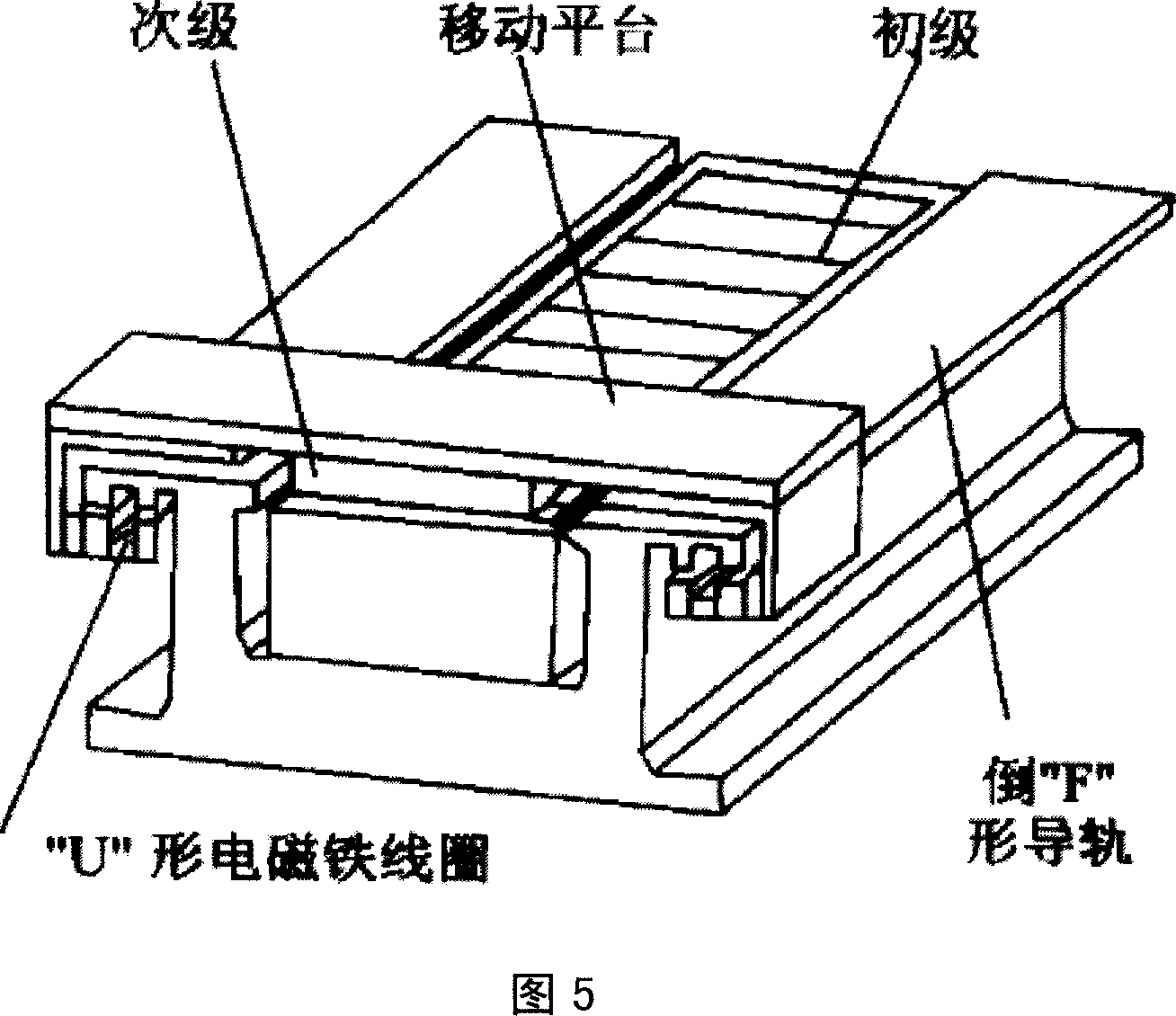 Numerical-control machine tool magnetic suspension linear feeding system