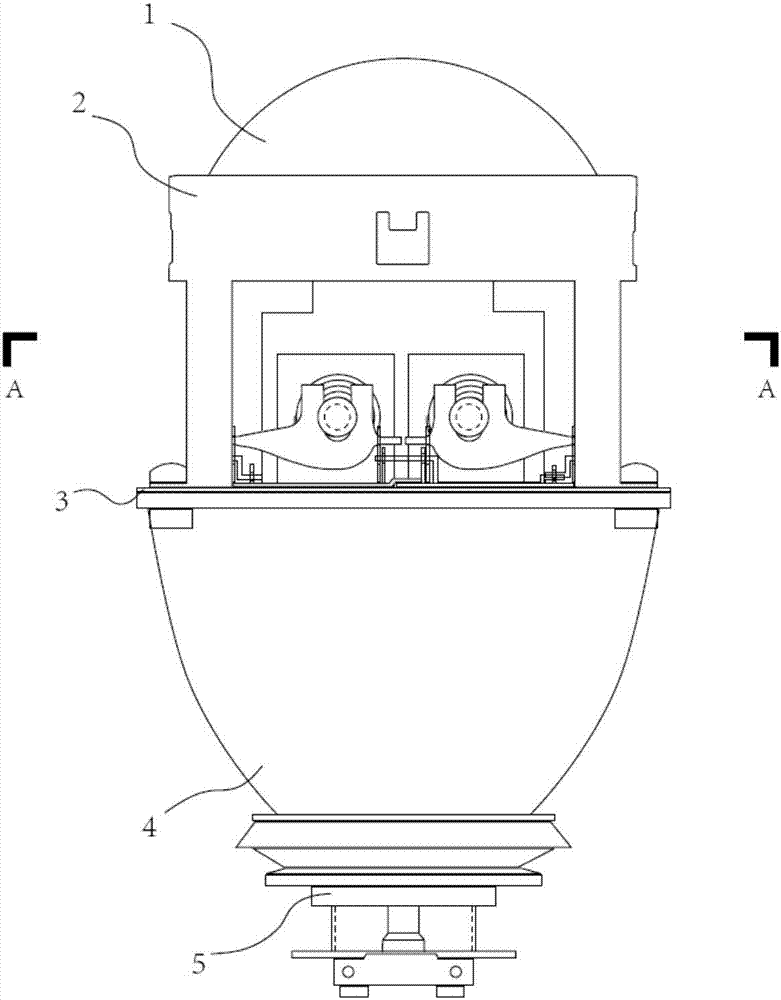 Vehicle headlamp lens assembly capable of achieving regional illumination