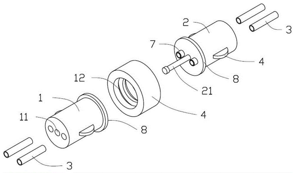 Catheter connecting device