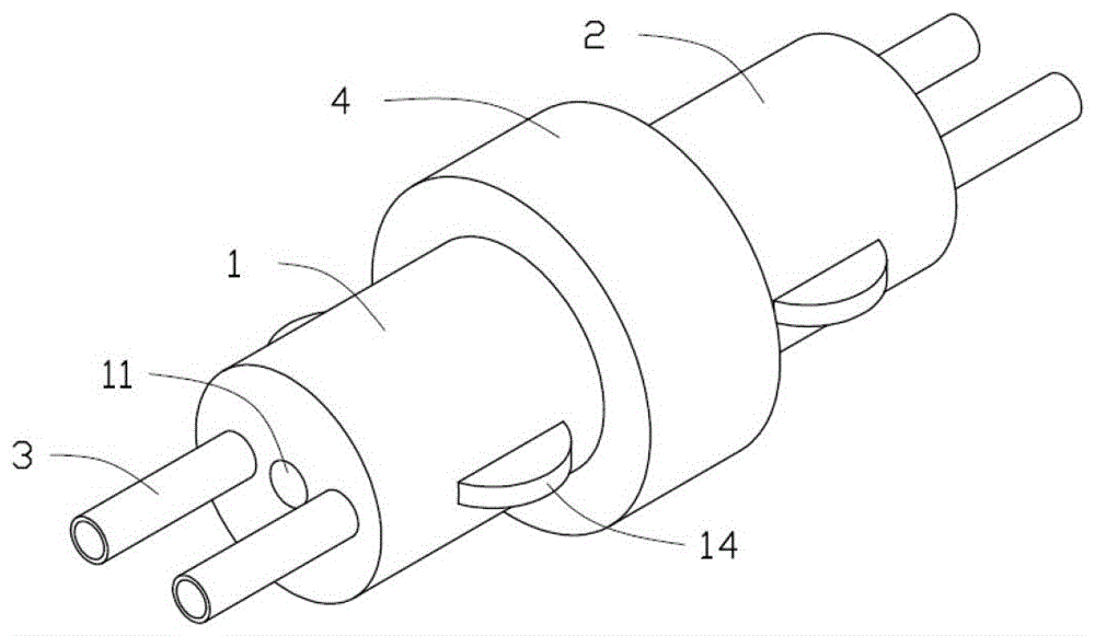 Catheter connecting device