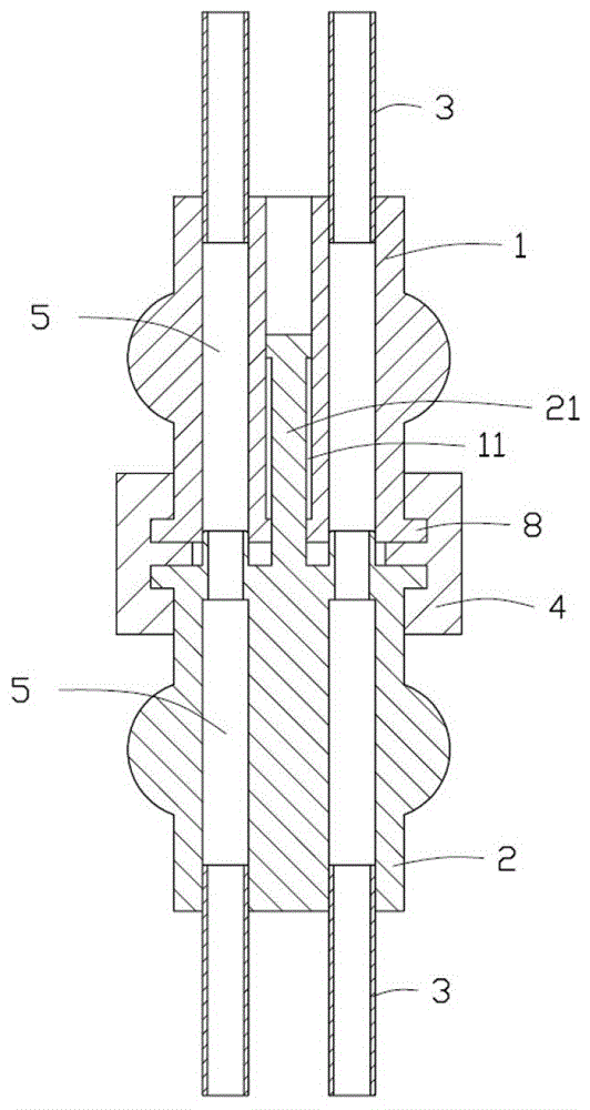 Catheter connecting device