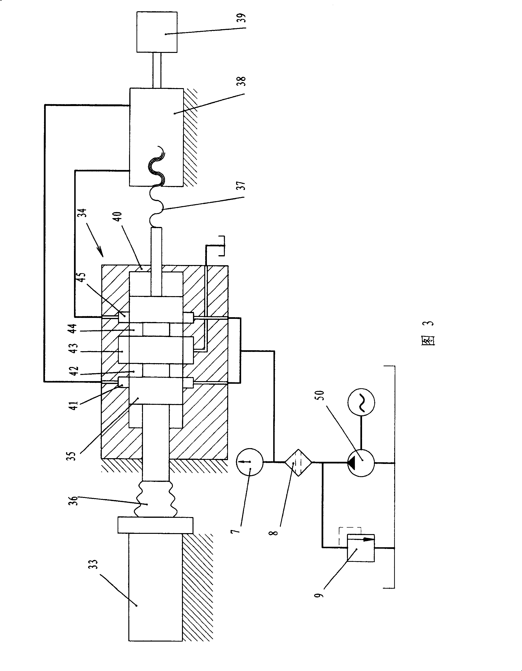 Electrohydraulic servo oil cylinder and numerical control machine tool using same