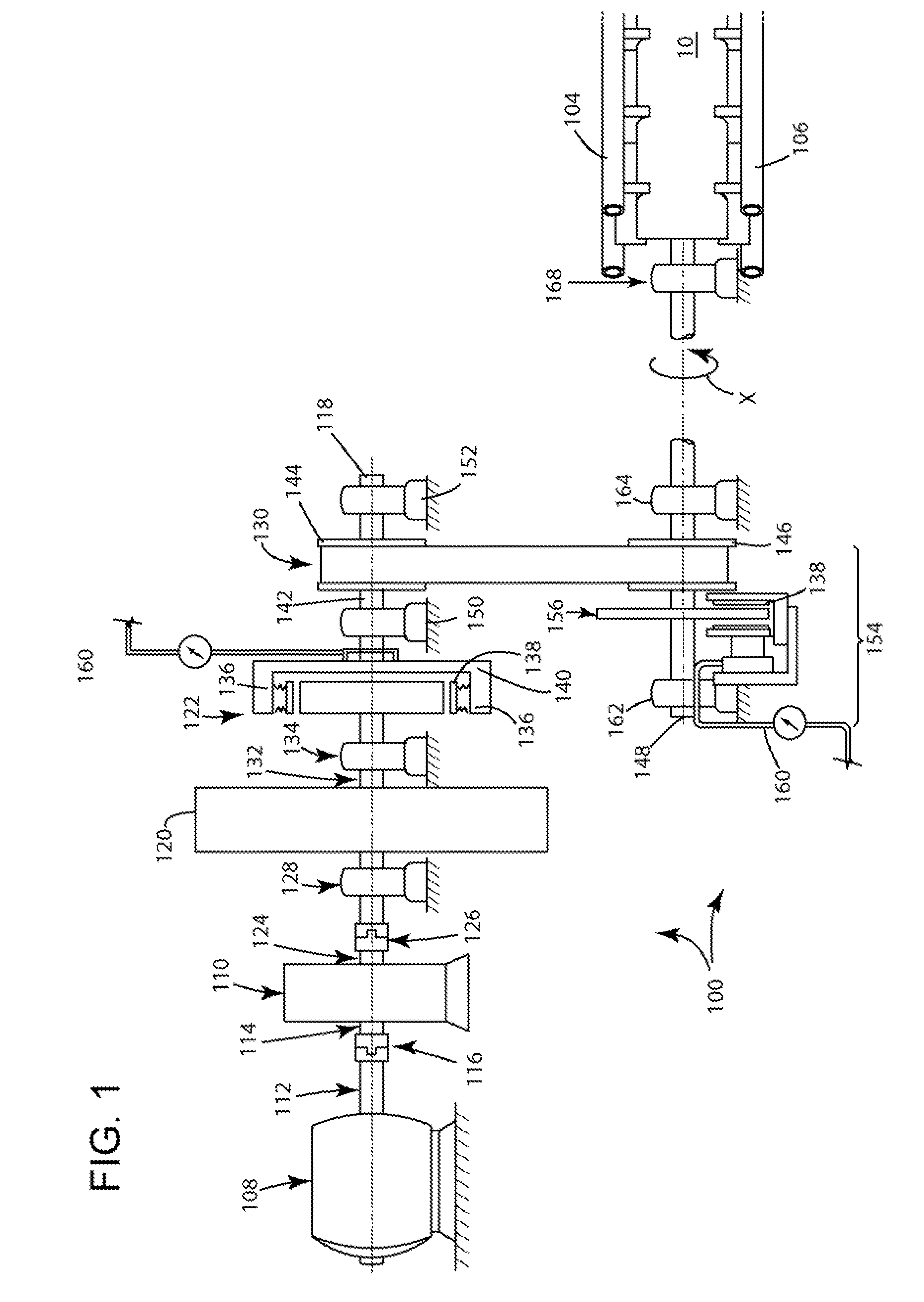 Track-switching device and method