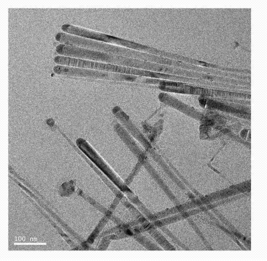 One-step synthetic preparation method of CuInS2 nanowires