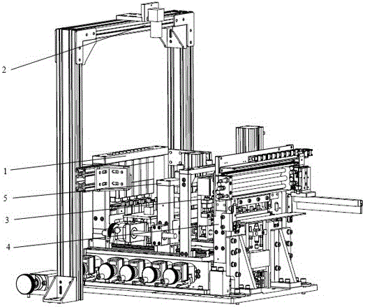 Reflective welding strip arranging device