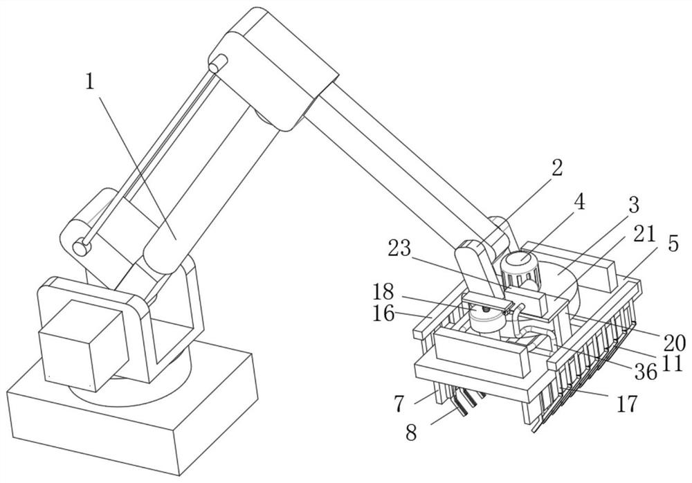 Bagged cement unloading robot