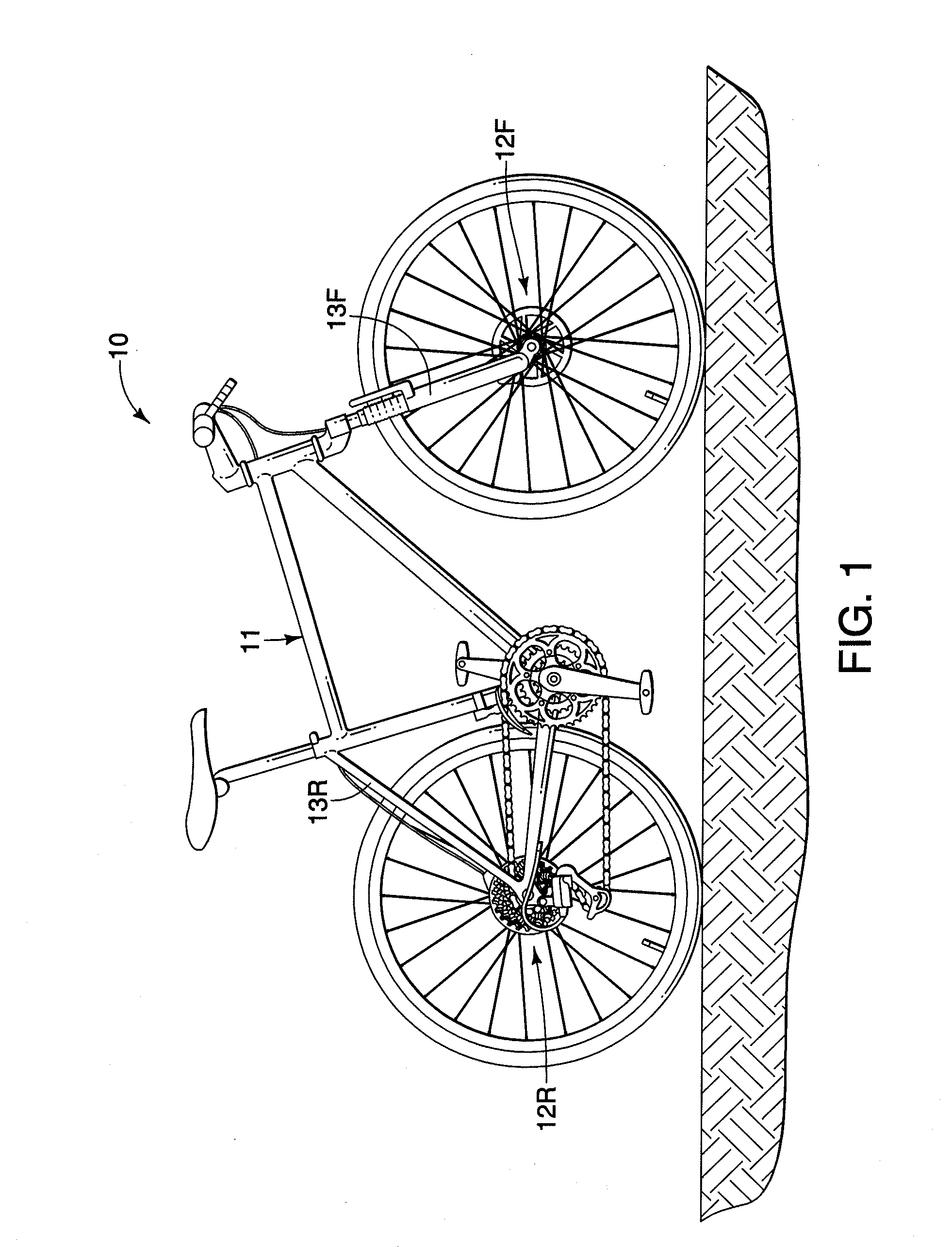 Bicycle wheel securing structure