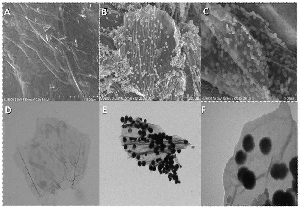 Polymer brush type magnetic graphene oxide adsorbing material and preparation method thereof