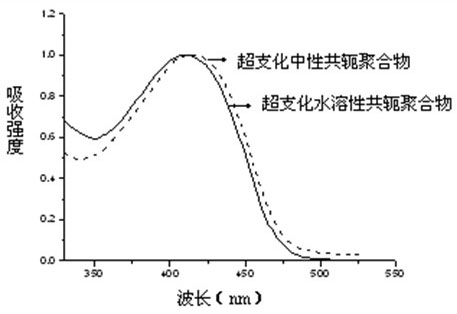 Hyperbranched water-soluble conjugated polymer and preparation method thereof