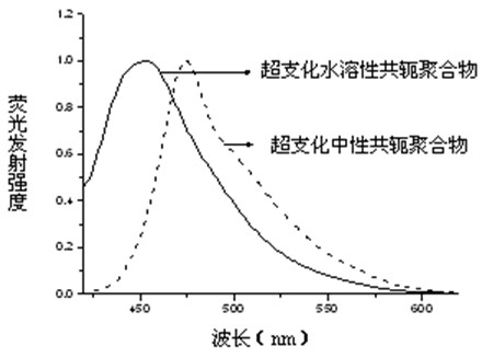 Hyperbranched water-soluble conjugated polymer and preparation method thereof