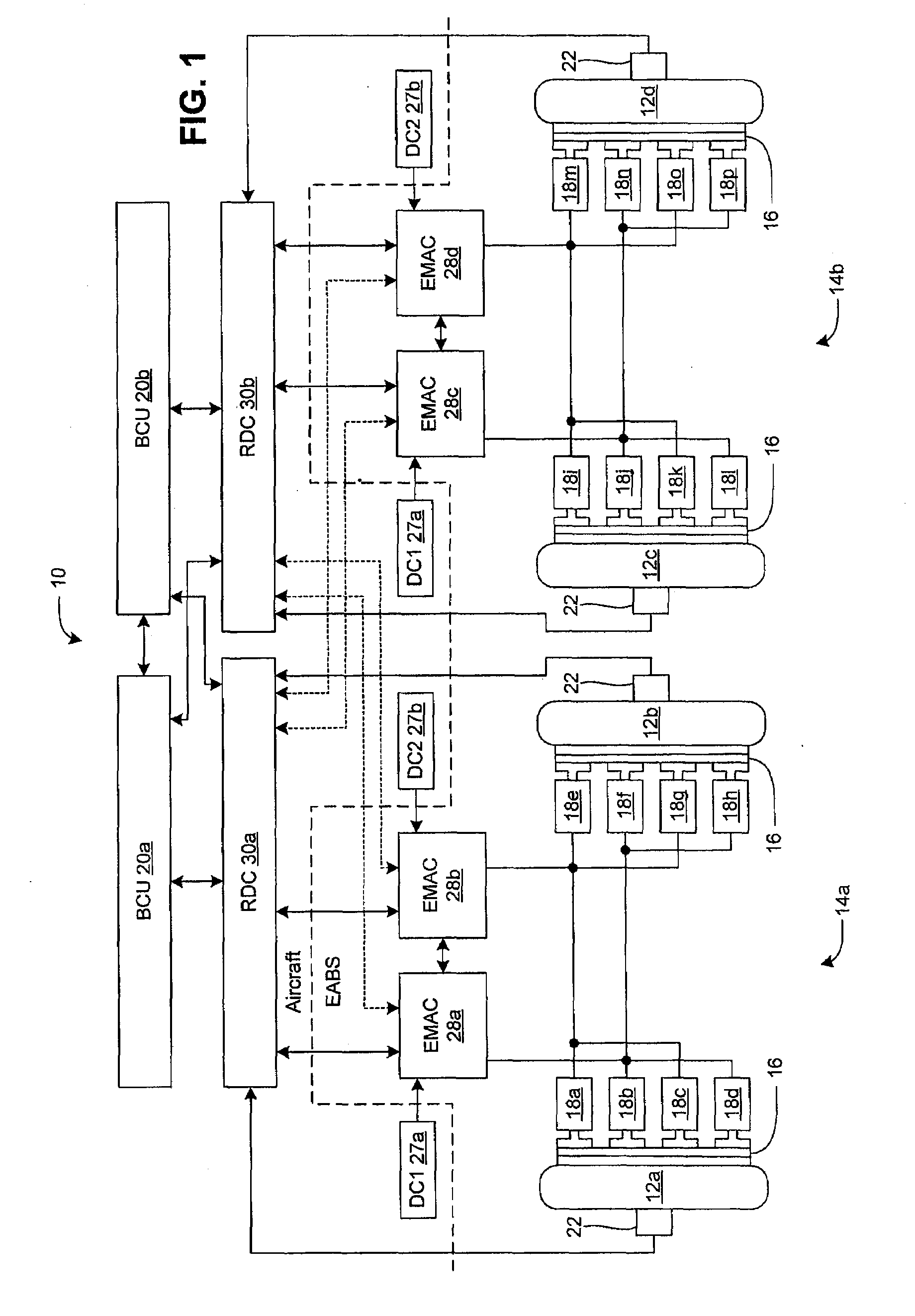 Aircraft brake control system and method