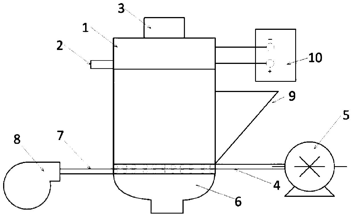 Anodic protection type automatic descaling salt-containing organic wastewater electrolysis device