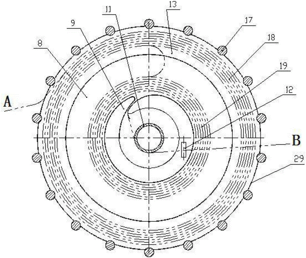 A lead belt storage and discharge device