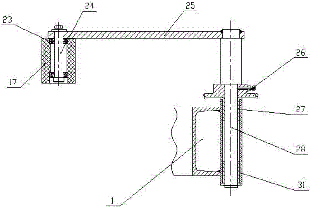 A lead belt storage and discharge device