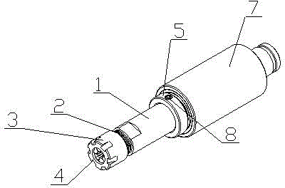 Tool clamping mechanism used in machining center