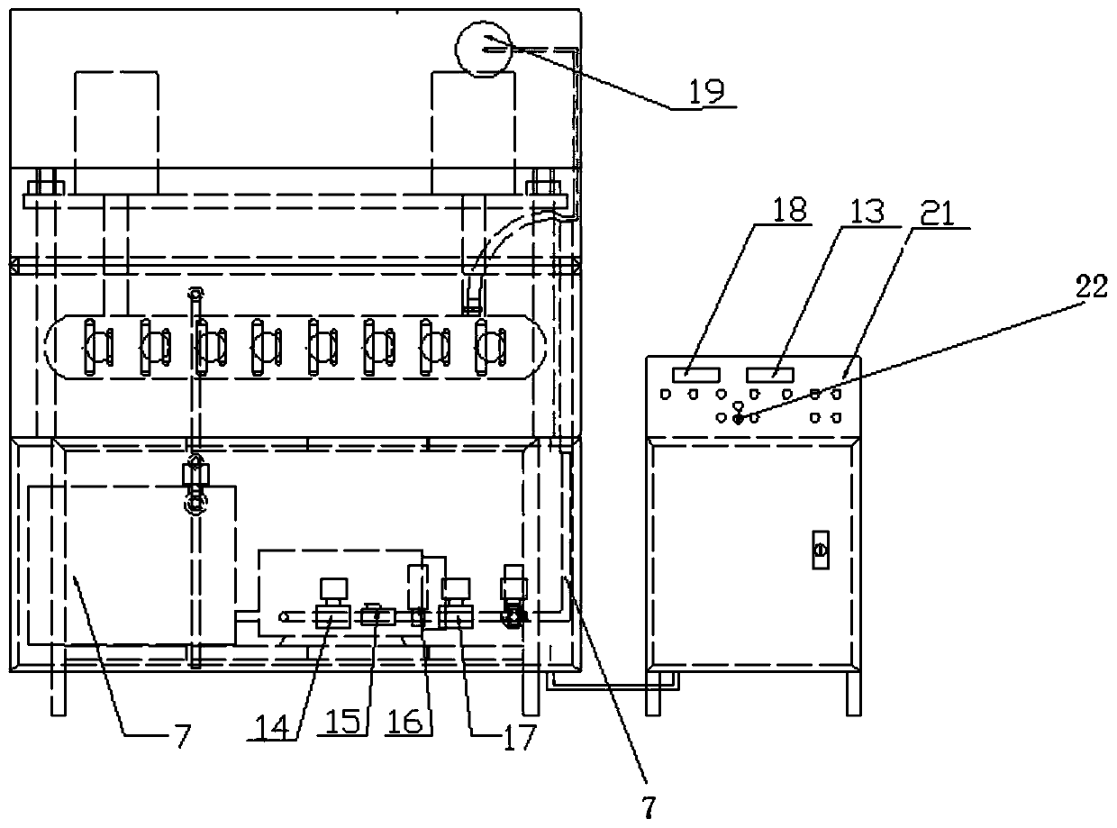 Test device and method of passenger car brake hose