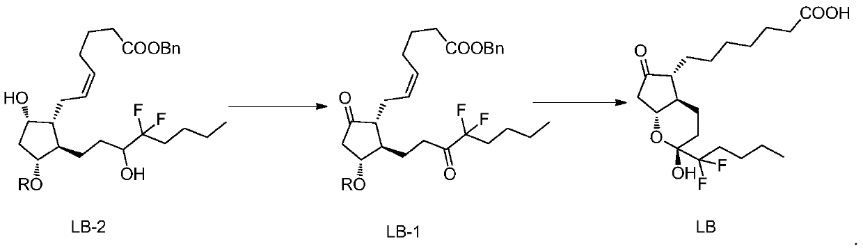 A kind of preparation method of high-purity lubiprostone compound