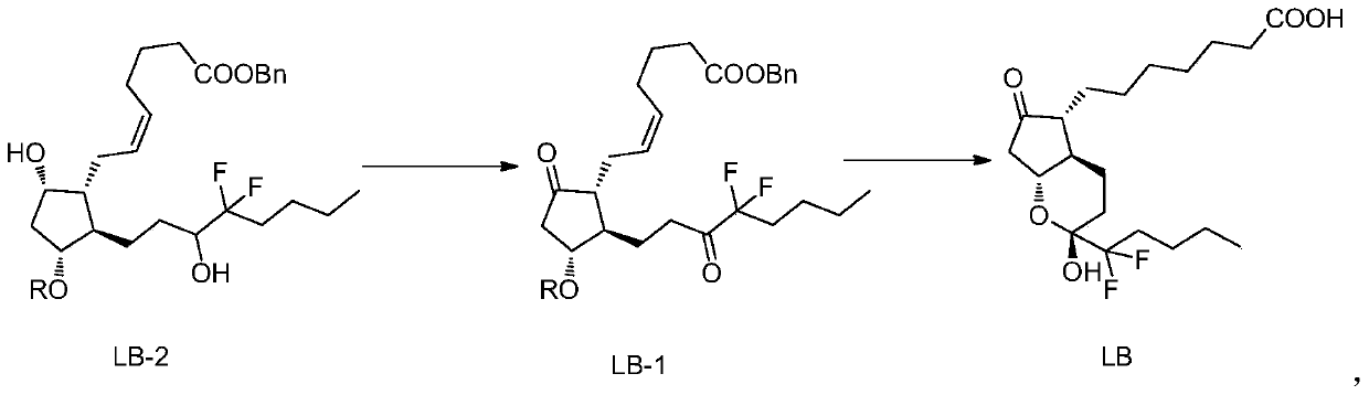 A kind of preparation method of high-purity lubiprostone compound