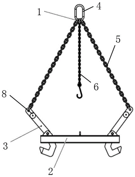 Lifting appliance for transferring heavy forklift portal frame