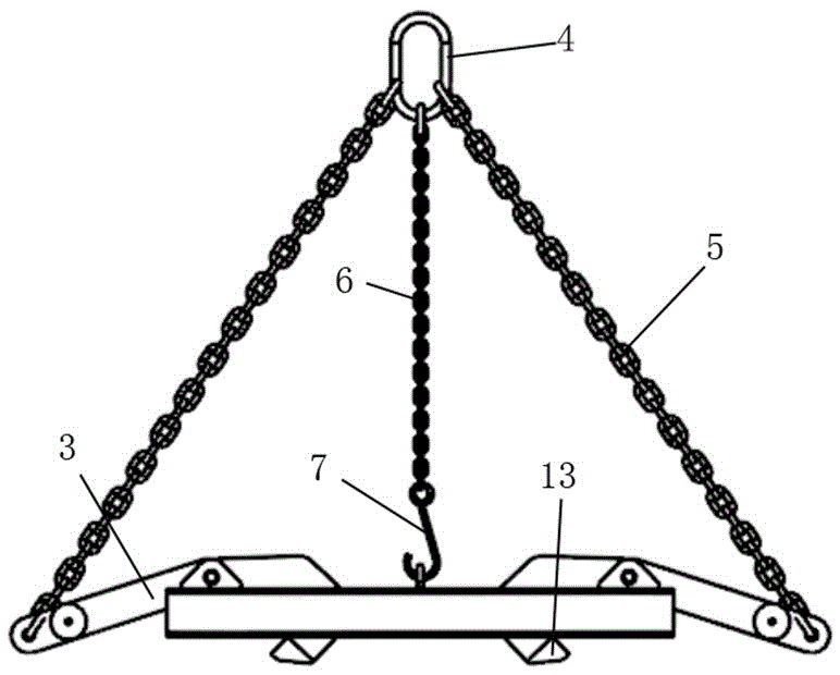 Lifting appliance for transferring heavy forklift portal frame