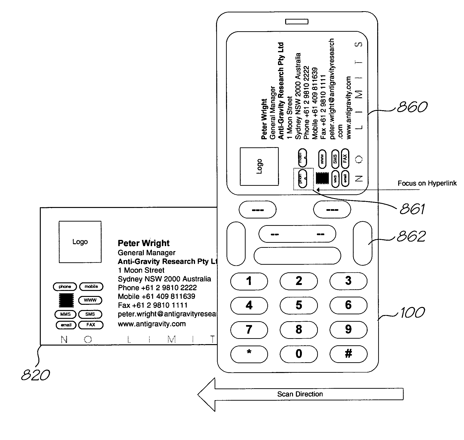 Retrieve information via card on mobile device