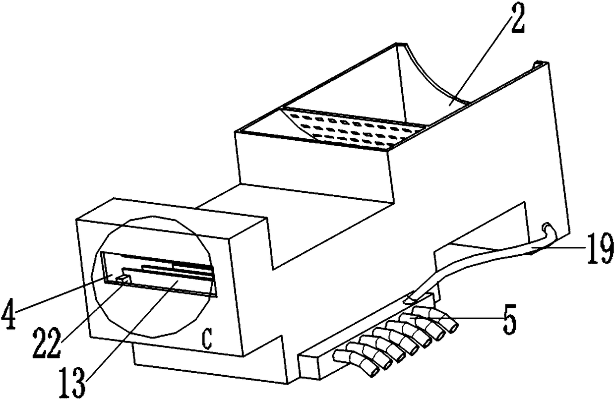 Inclined plate sedimentation tank with bottom cavity sludge scraping function