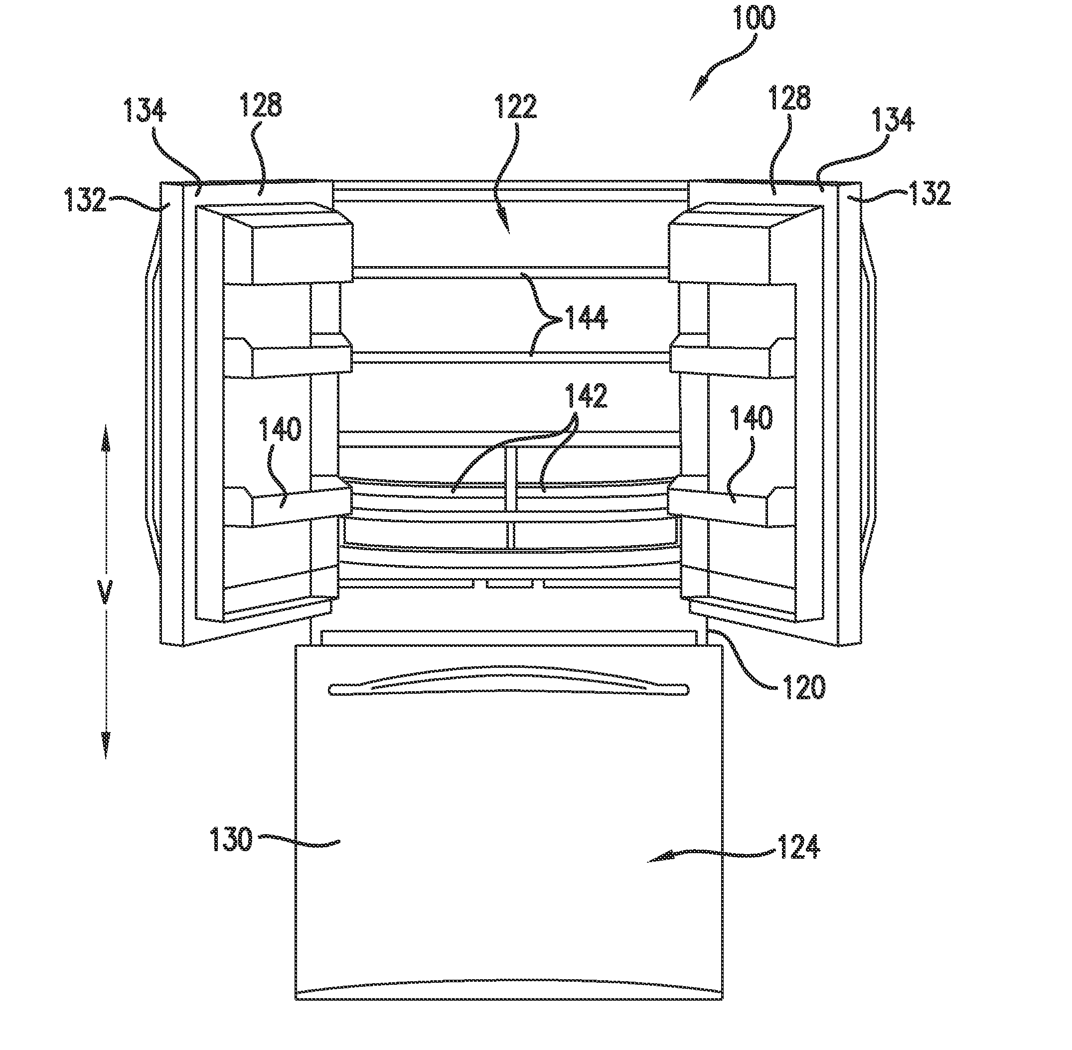 Refrigerator appliance and a door for an appliance