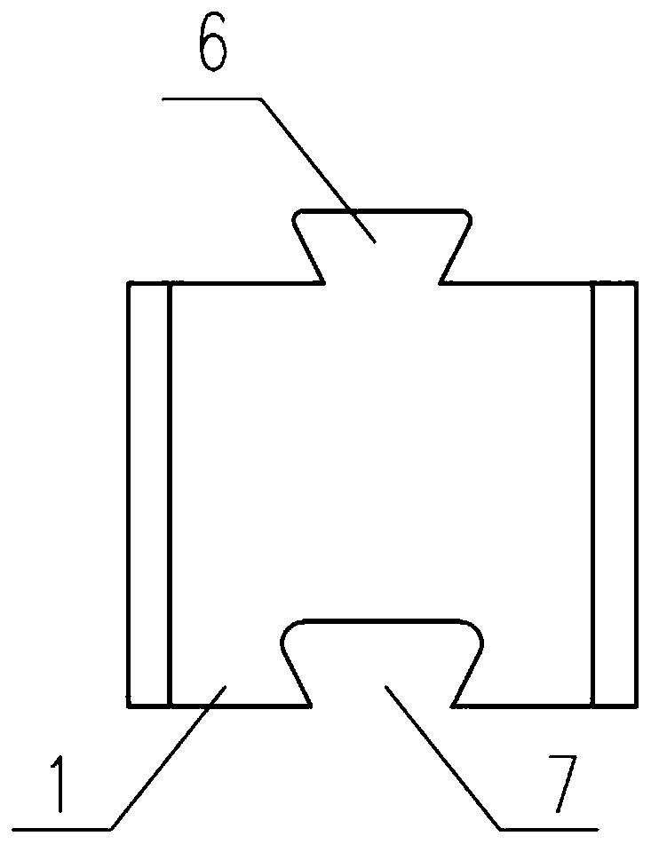 Mortise and tenon type prefabricated interlock block arch revetment