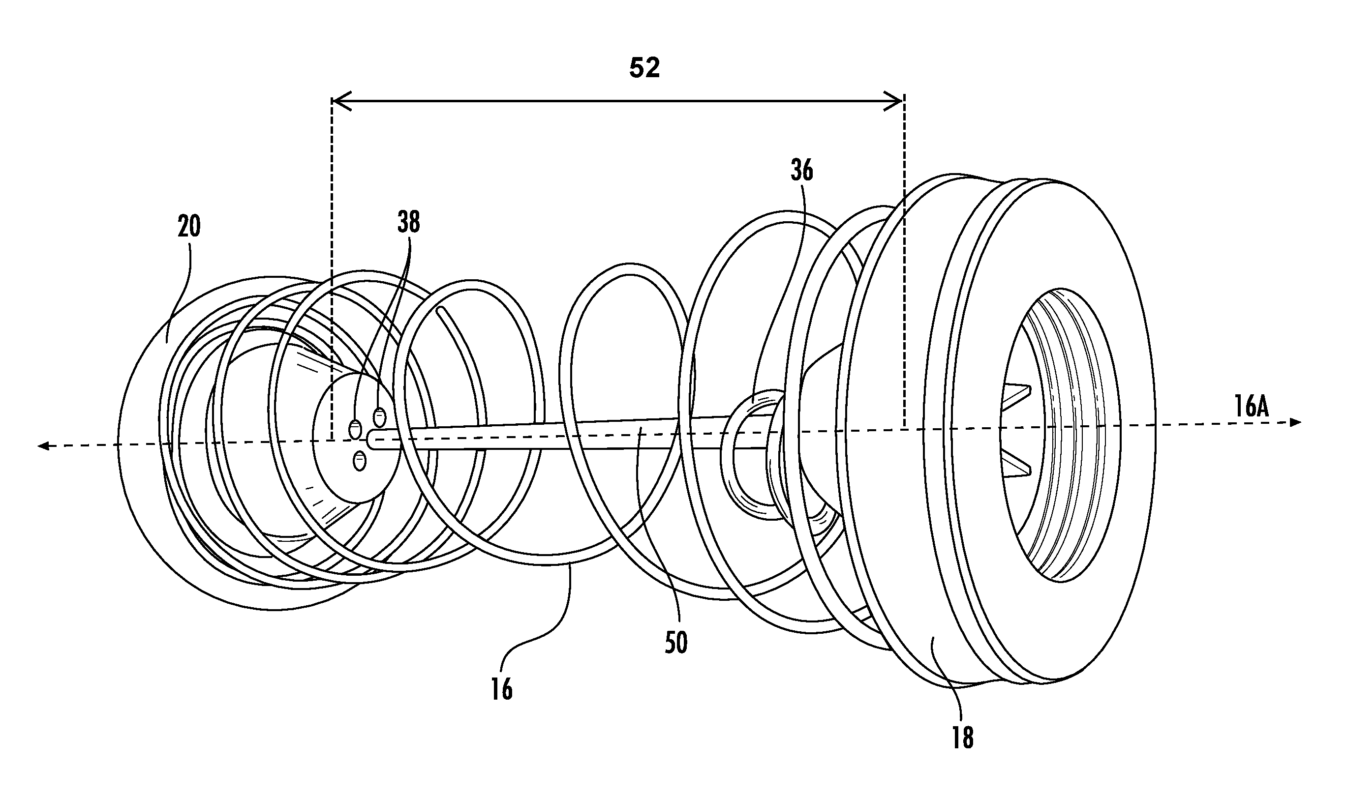 Telescoping spring assembly for mattresses and the like