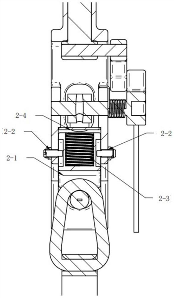 High-altitude automatic unhooking device for hoisting electric power iron tower