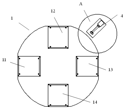 Printing deviation measuring method, printing method and printing device for solar cell plate