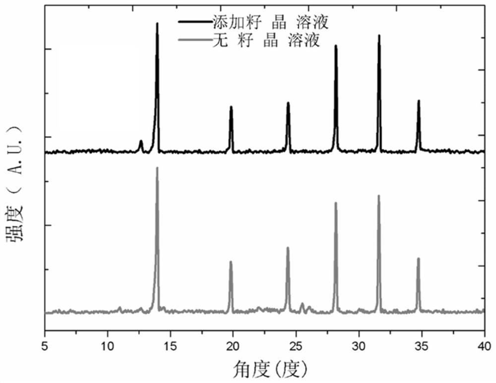 Trans-solar cell preparation method based on seed crystal induced growth perovskite thin film