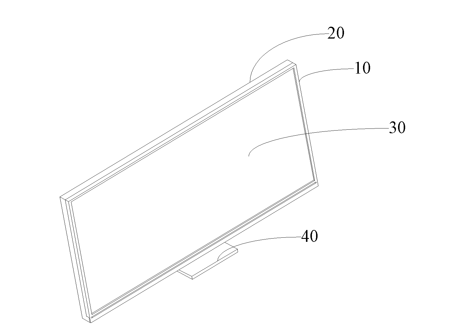 Housing of flat panel television and flat panel television